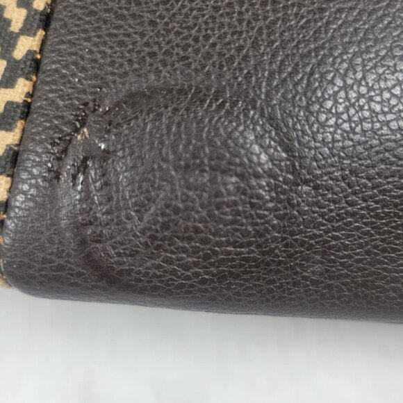 Vaan & Co. Women Milano Upcycled Genuine Leather Herringbone Tote - Picture 11 of 15